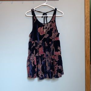 COPY - Staring at Stars Velvet Babydoll Tank Top